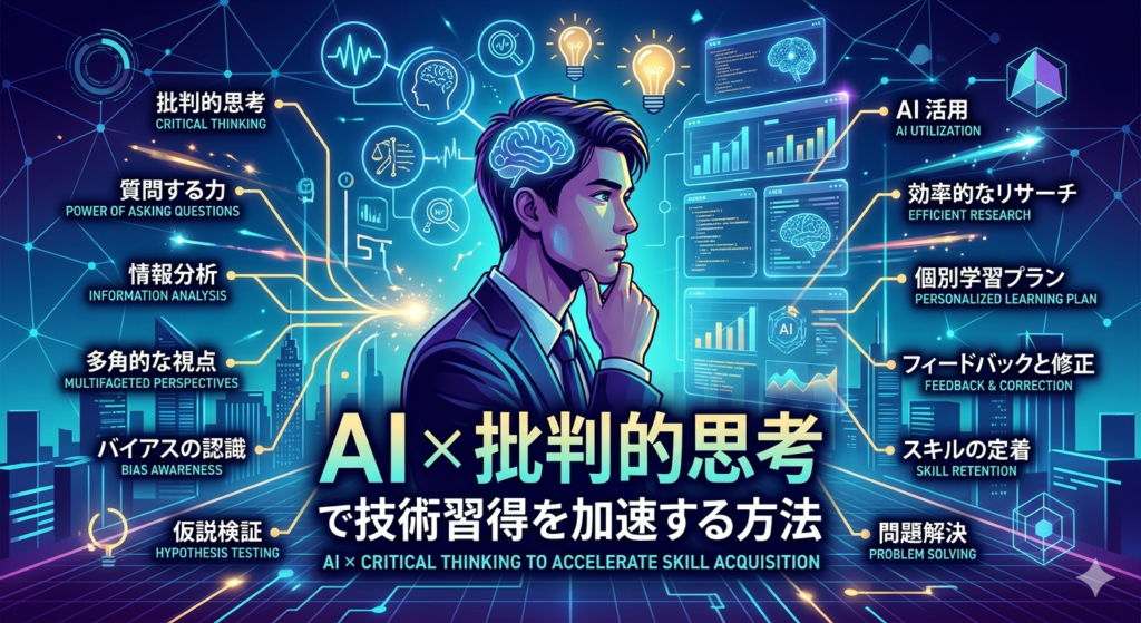 AI × 批判的思考で技術習得を加速する方法