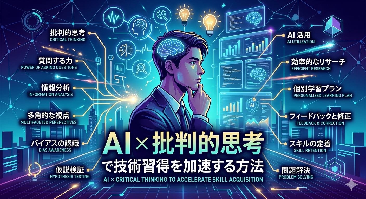 AI × 批判的思考で技術習得を加速する方法