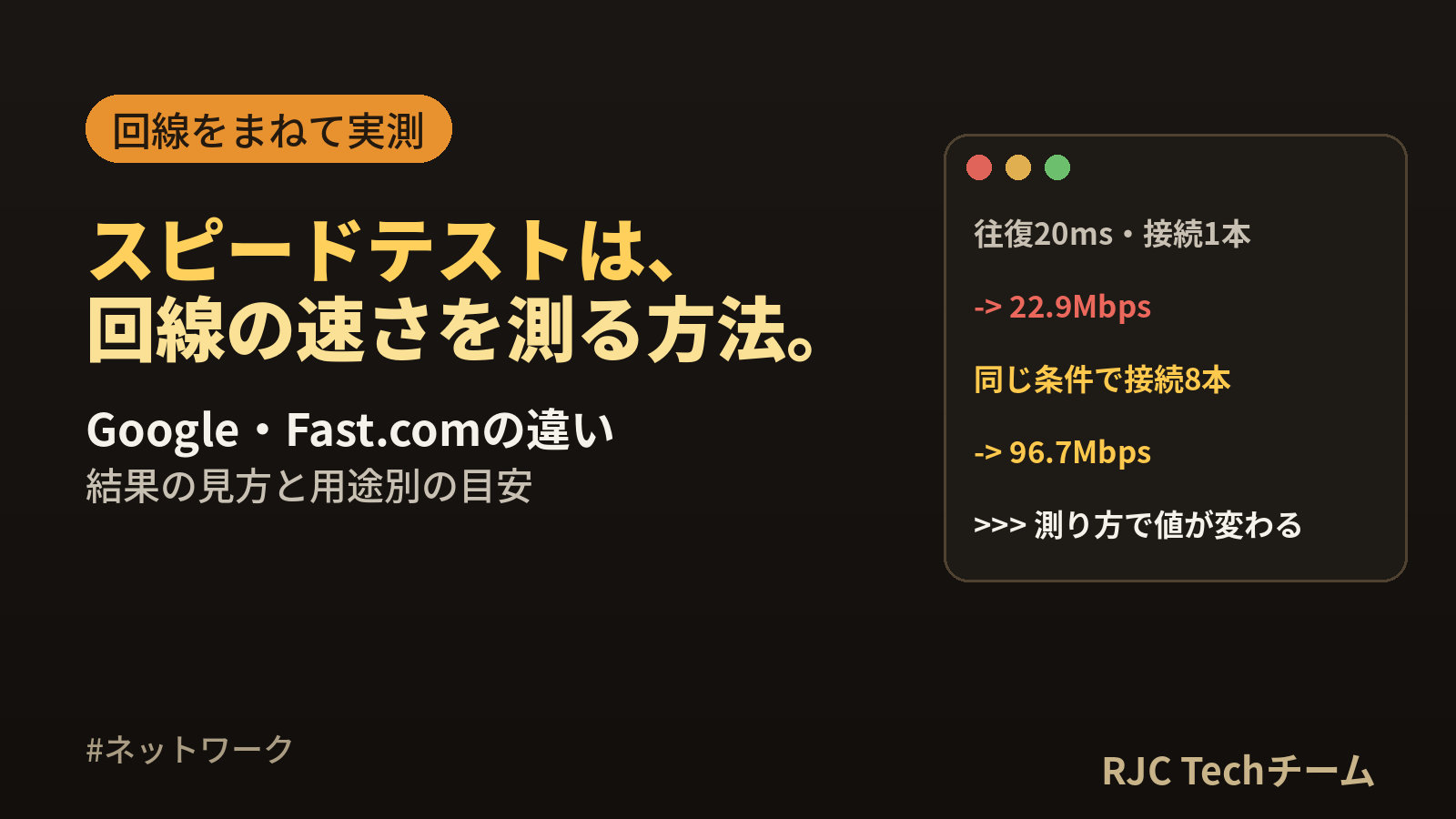 スピードテストのやり方｜Google・Fast.comの違いと結果の見方を実測で解説