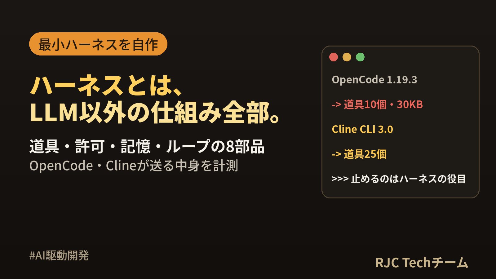 ハーネスとは｜AIエージェントの仕組みとハーネスエンジニアリング入門