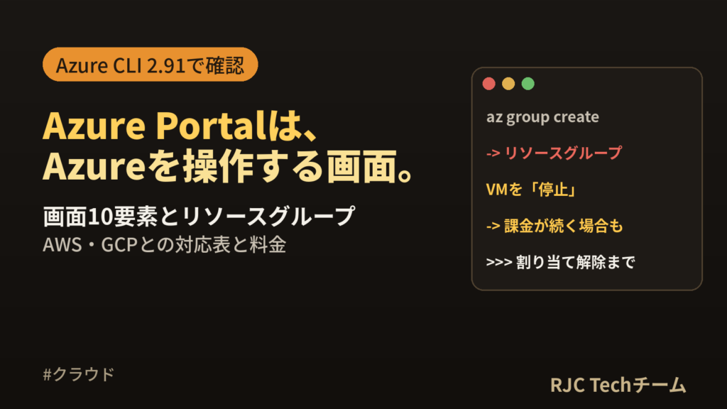Azure Portalとは｜Azureの使い方・画面・料金を初心者向けに解説