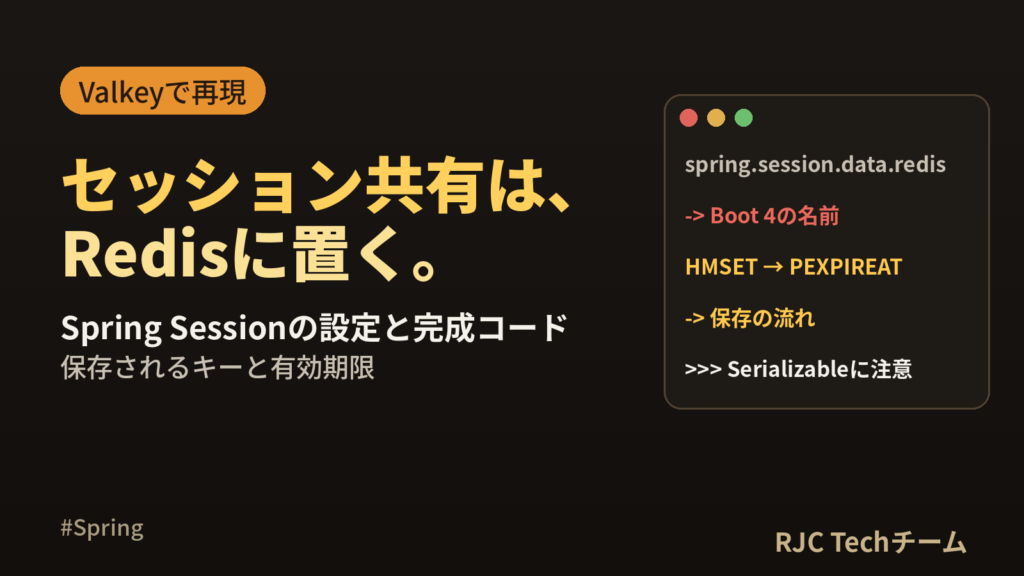 Spring Session Redisでセッション共有｜設定と完成コード