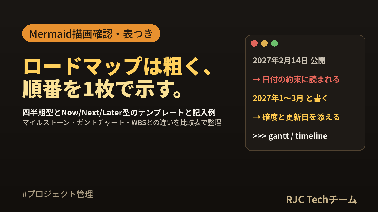 ロードマップの作り方とテンプレート マイルストーンとの違い