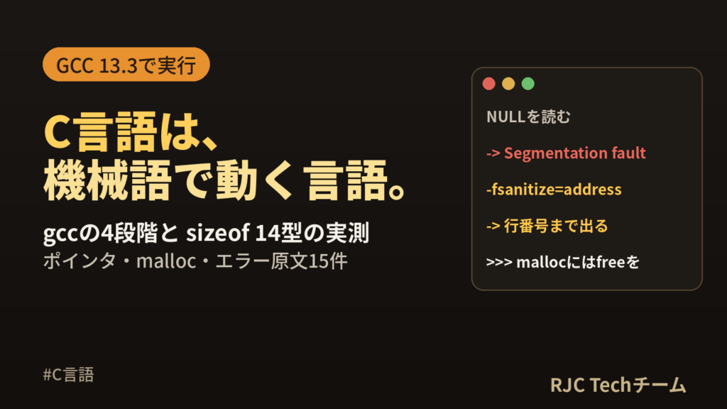 C言語とは｜入門から環境構築・ポインタ・mallocまで実行例で解説