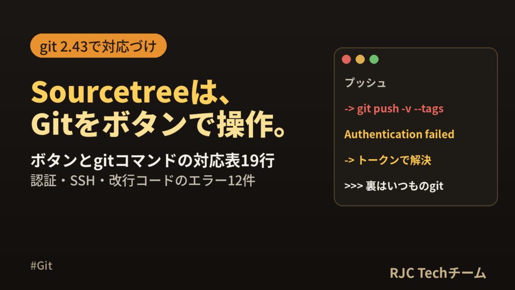 Sourcetreeの使い方｜インストールからボタンの裏のgitコマンドまで