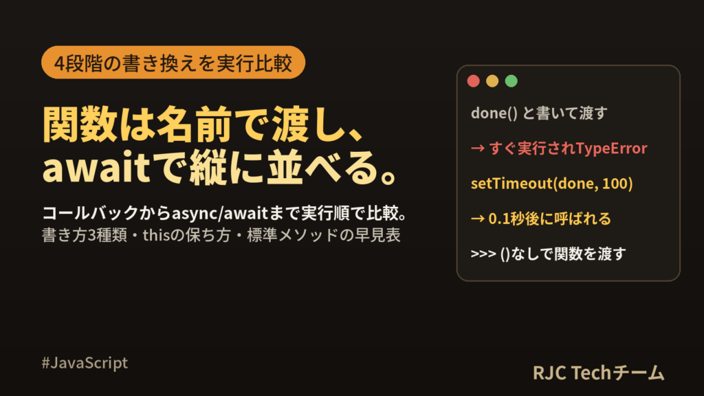 JavaScriptコールバック関数とは？書き方からPromise置き換えまで