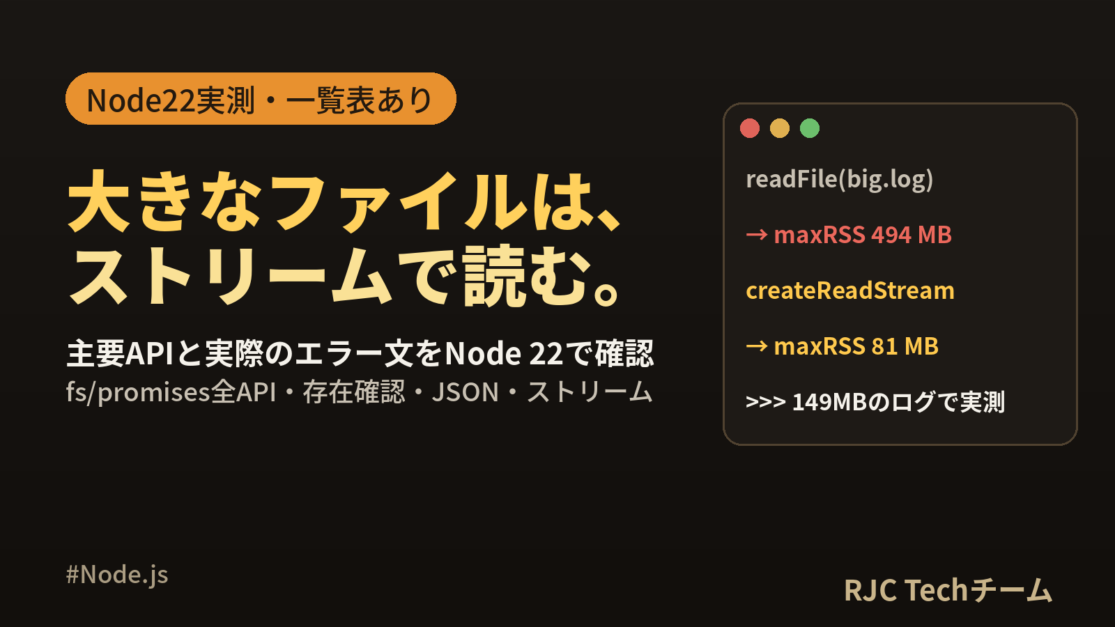 Node.js fs/promisesの使い方｜ファイル操作APIをコード例で一覧