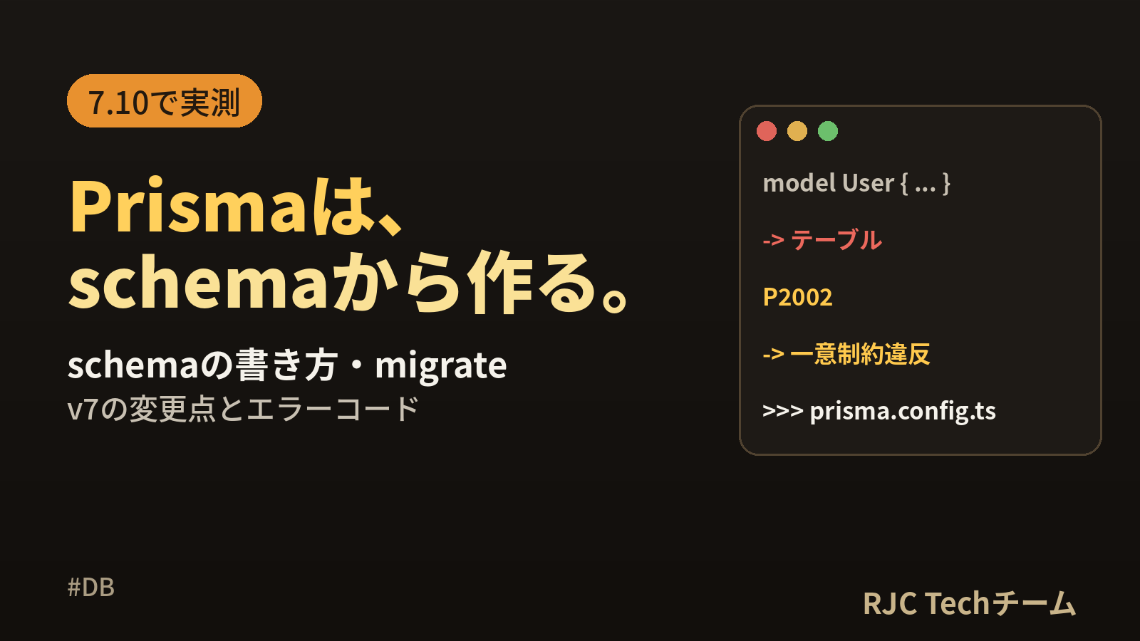 Prismaの使い方｜schemaの書き方・migrate・よくあるエラー